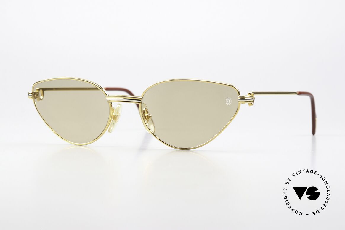 Cartier Rivoli - L 90s Luxury Cateye Design, precious Cartier shades of the 90s, size 56°19, Made for Women