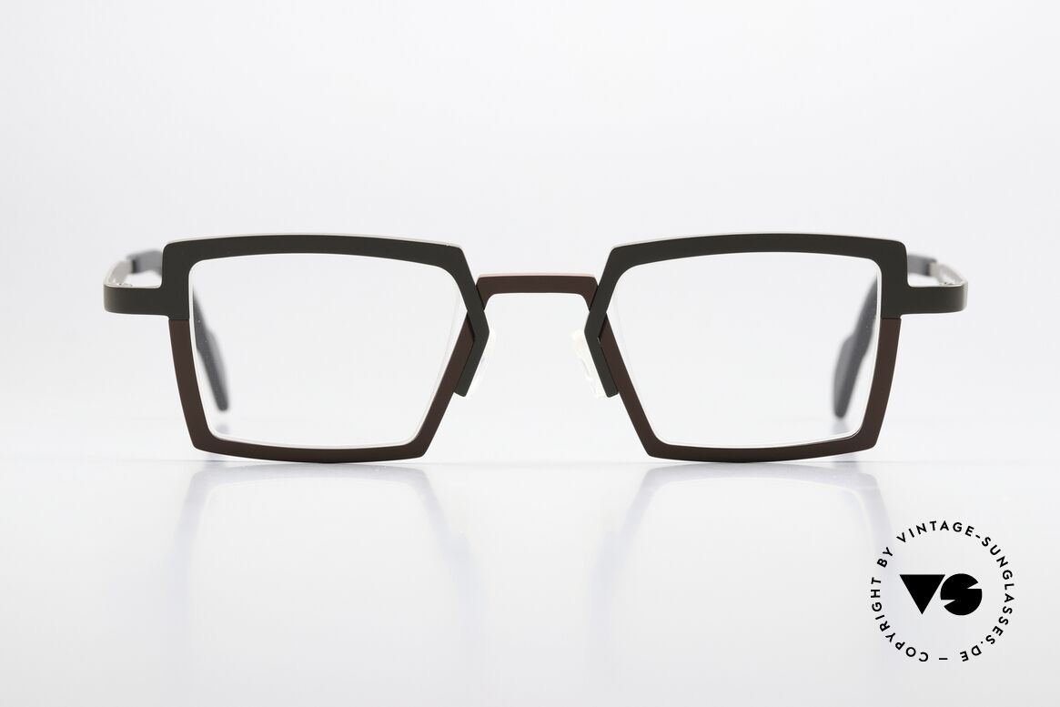 Theo Belgium Splitting Bamboo Pure Titanium Eywear, Theo Belgium designer glasses; 'Kamasutra' series, Made for Men