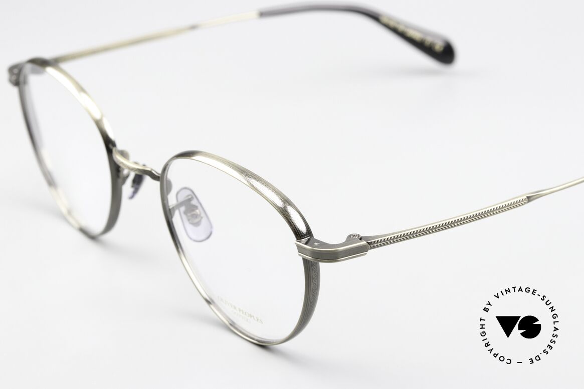 Oliver Peoples Watts Panto Frame Titanium, timeless classic men's model from 2019; made in Japan, Made for Men