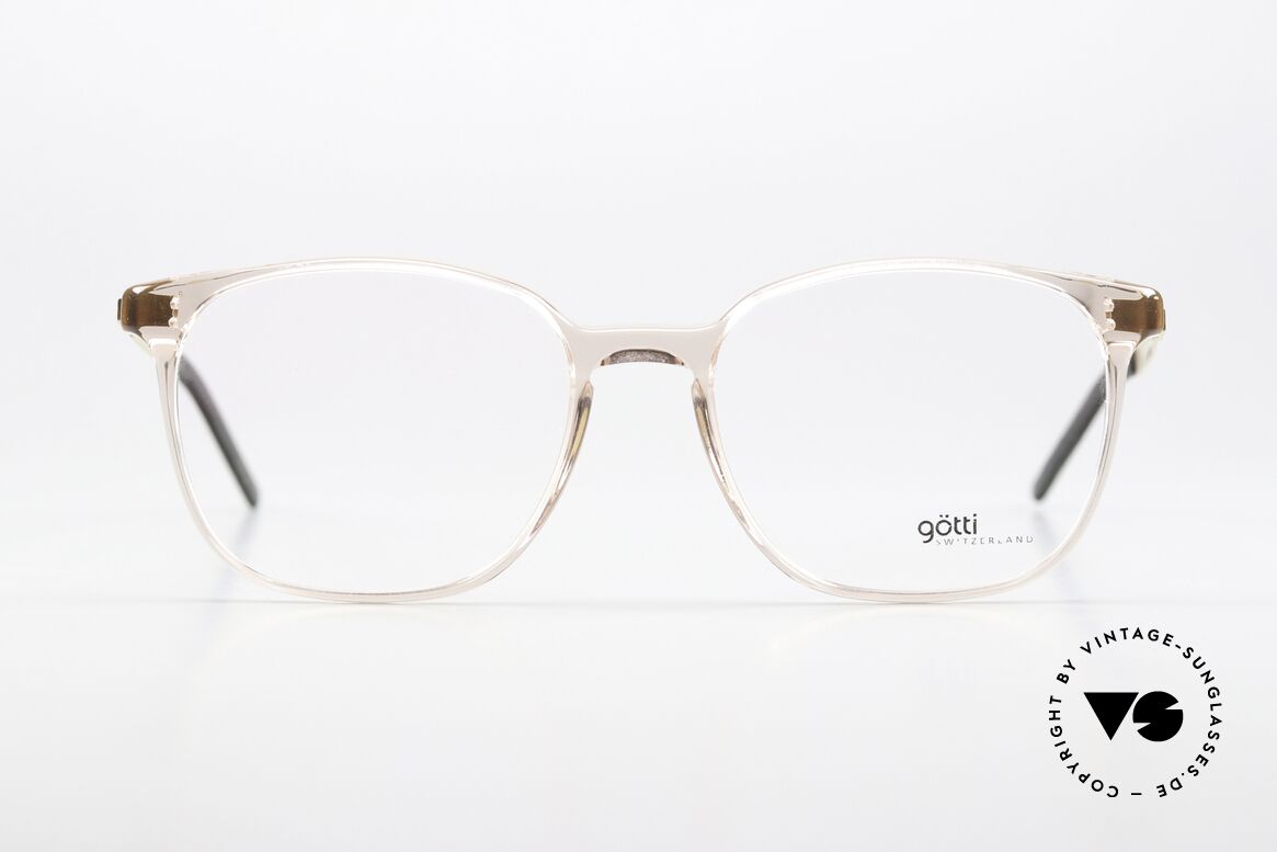 Götti Smith Pale Pink Frame Front, full-rim glasses with metal temples in top quality, Made for Women