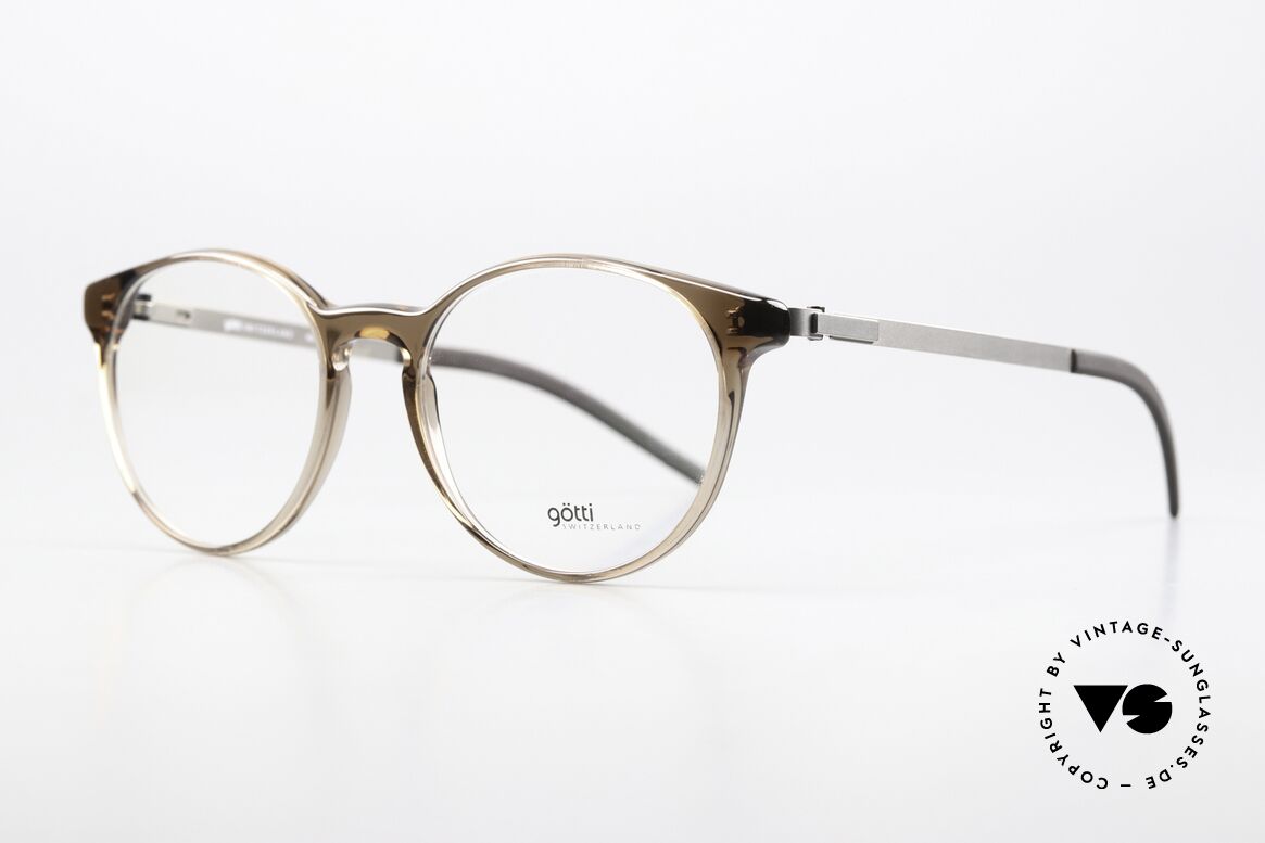 Götti Sander Panto Frame Metal Temples, very interesting color in a kind of brown / brownish, Made for Women