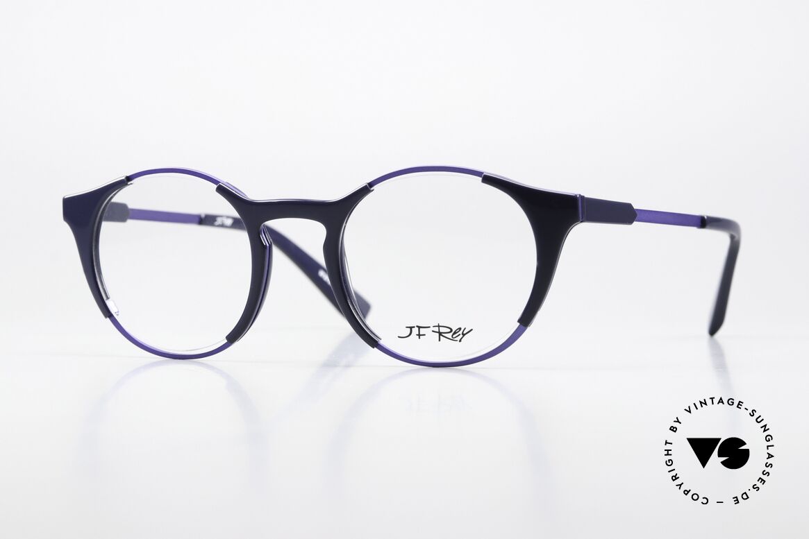 JF Rey JF1427 Dark Blue And Blue Metallic, J.F. Rey glasses, model JF1427, col. 2020, size 48-20, Made for Women