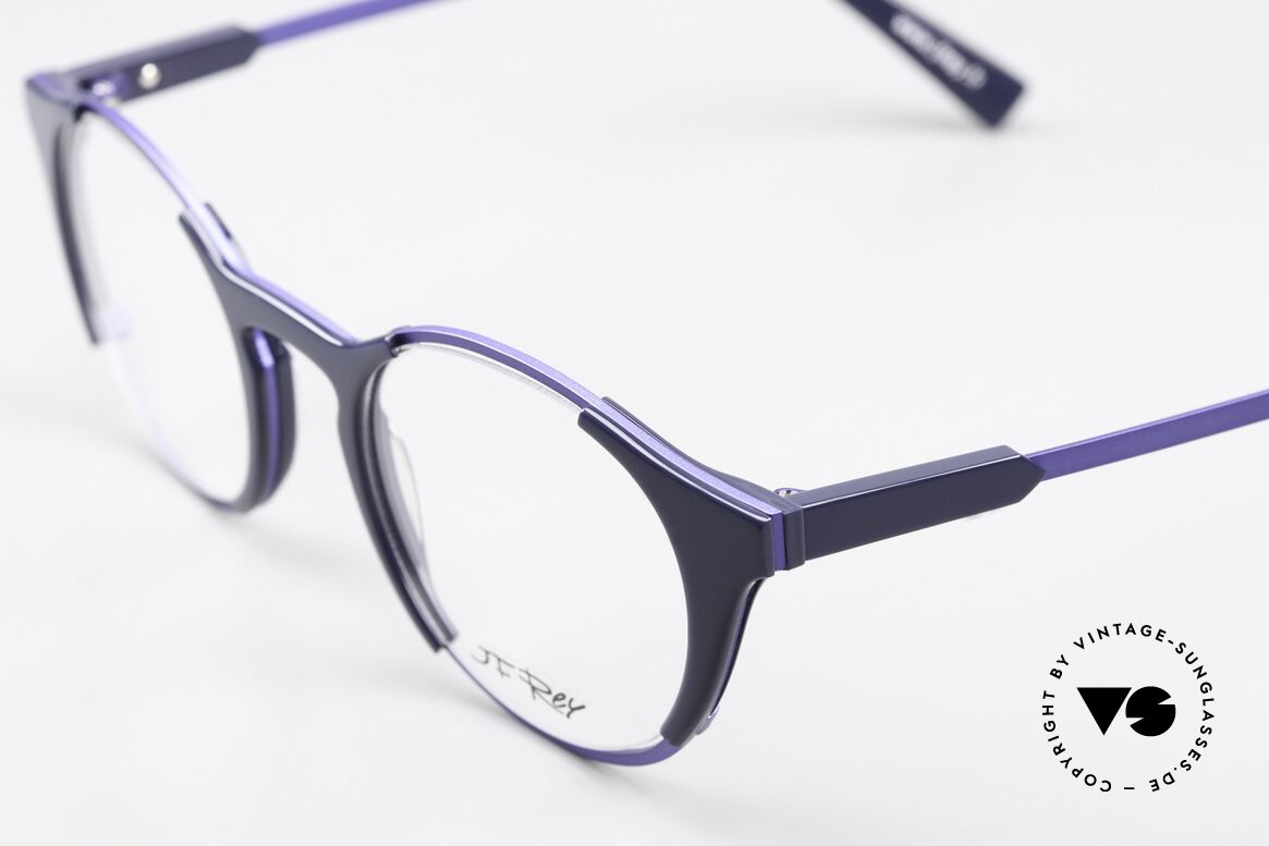 JF Rey JF1427 Dark Blue And Blue Metallic, for minimalist styles and innovative frame materials, Made for Women