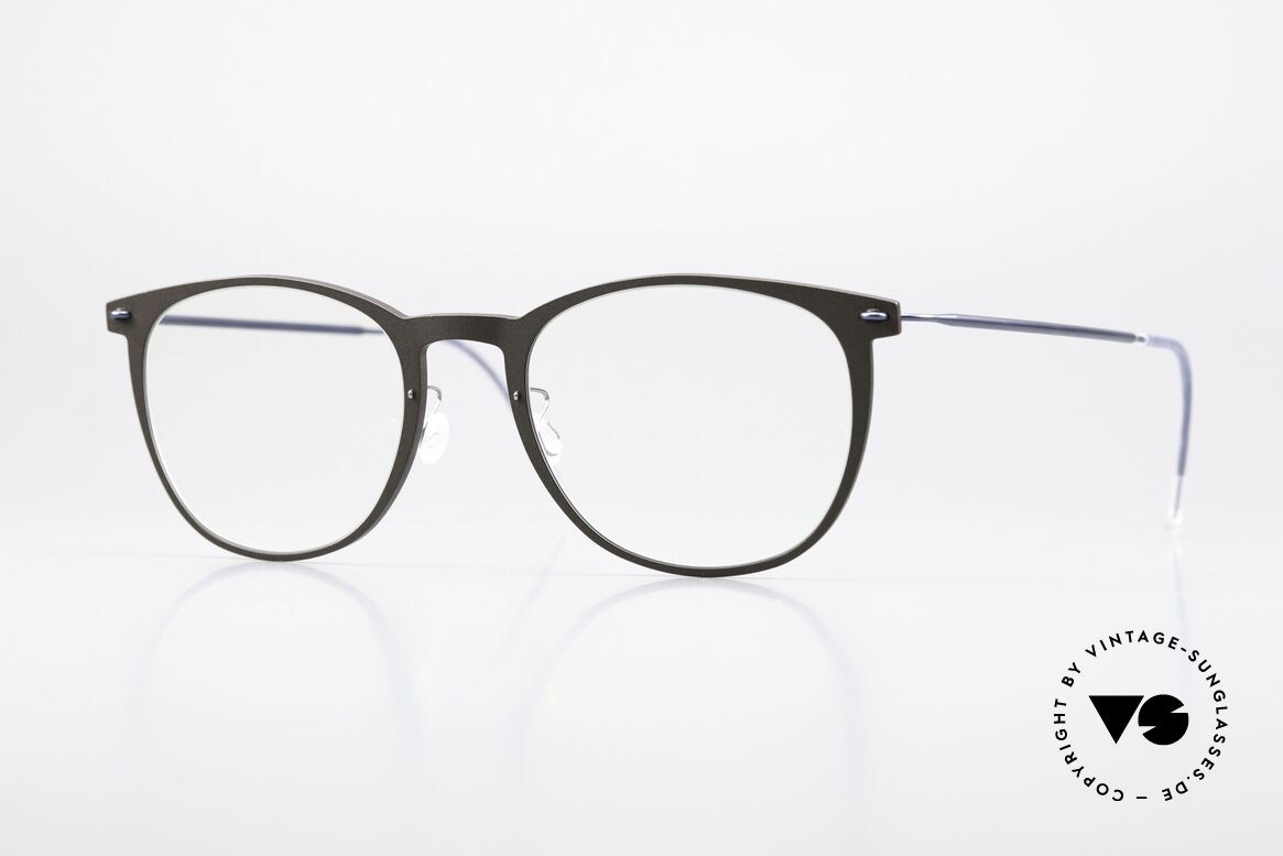 Lindberg 6529 NOW Taupe And Dark Blue, Lindberg eyeglasses from the NOW or N.O.W. series, Made for Women