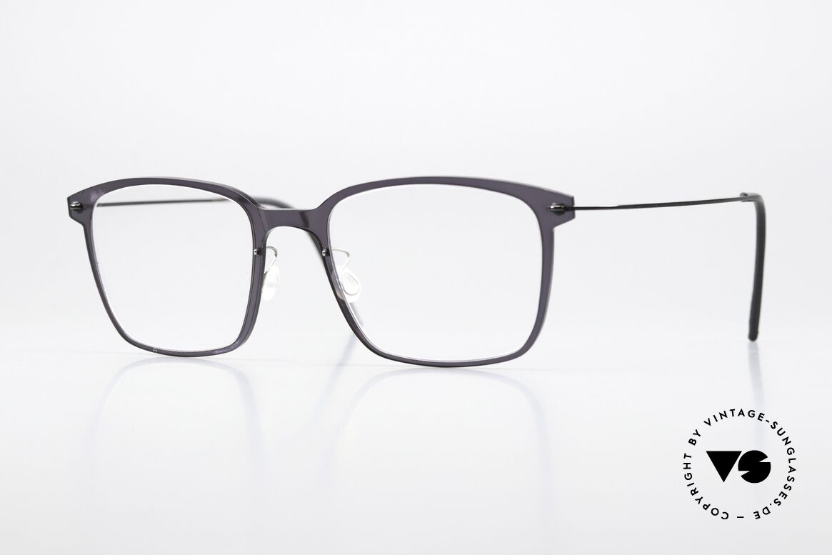 Lindberg 6522 NOW Blue Gray Front Translucid, Lindberg eyeglasses from the NOW or N.O.W. series, Made for Women