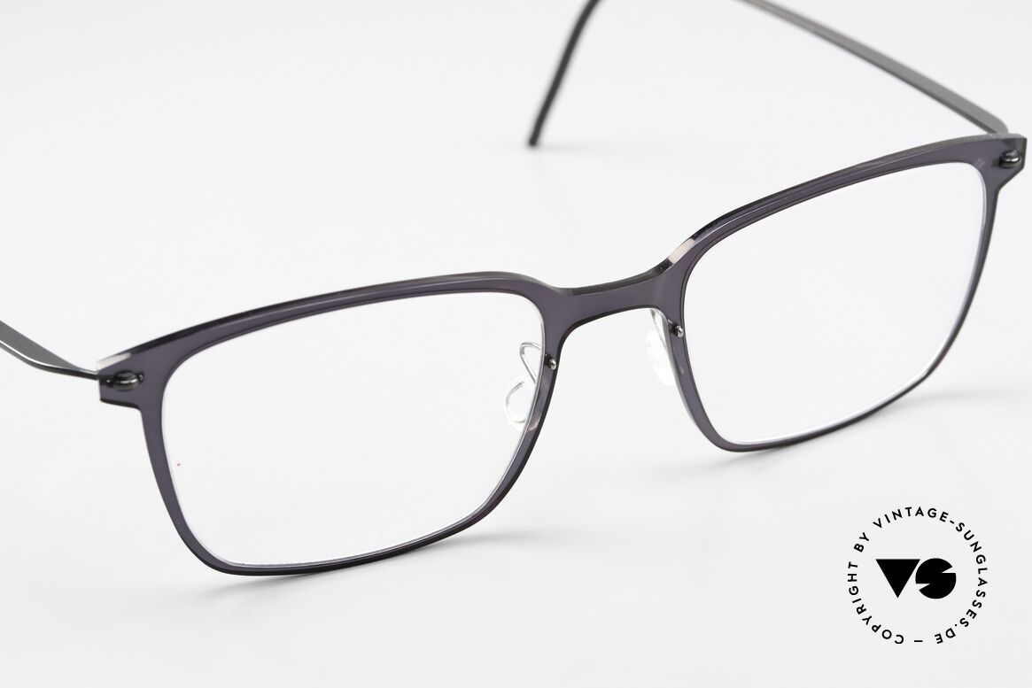 Lindberg 6522 NOW Blue Gray Front Translucid, can already be described as 'vintage Lindberg' frame, Made for Women