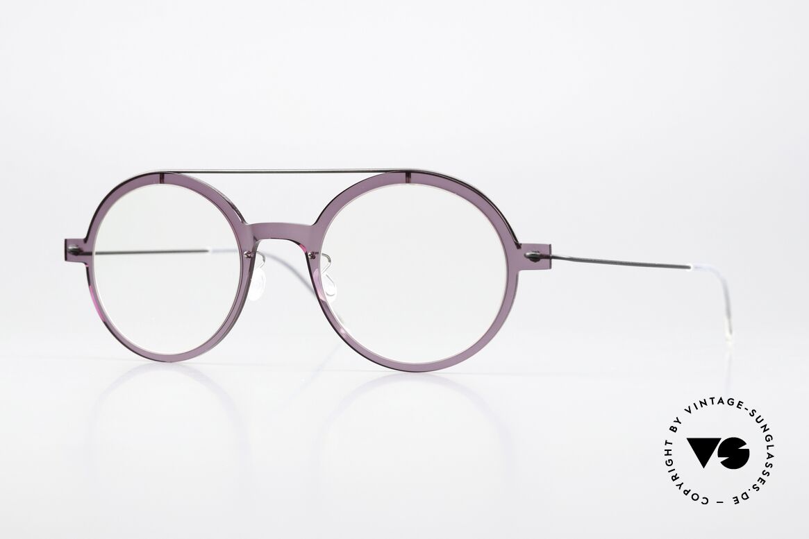 Lindberg 6543 48 NOW Light Purple Frame Front, Lindberg eyeglasses from the NOW or N.O.W. series, Made for Women