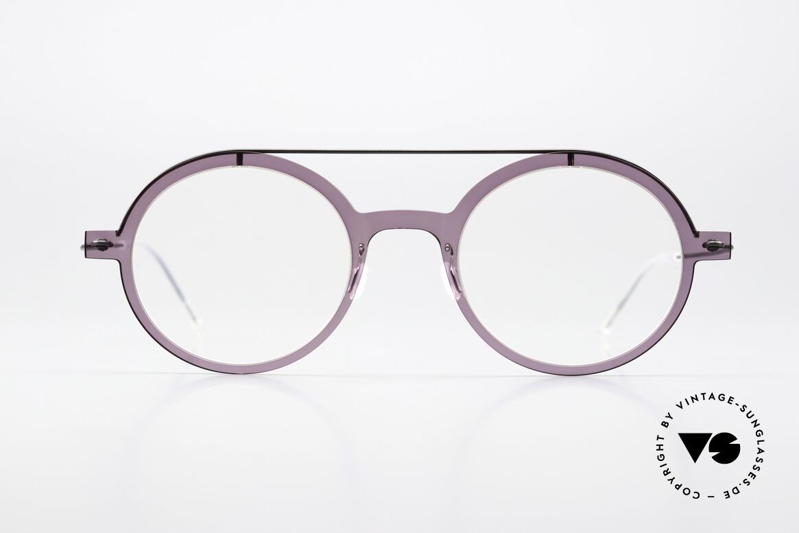 Lindberg 6543 48 NOW Light Purple Frame Front, ladies mod. 6543, size 48/22 with feminine coloring, Made for Women