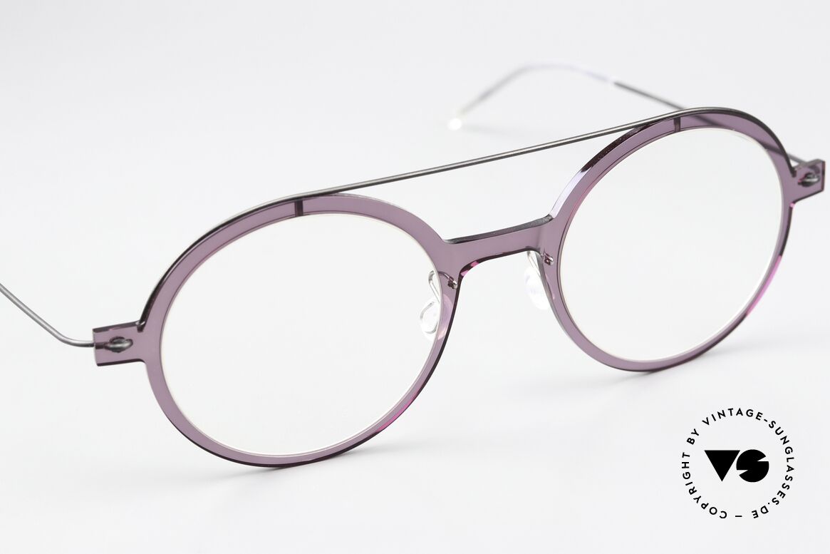 Lindberg 6543 48 NOW Light Purple Frame Front, can already be described as 'vintage Lindberg' frame, Made for Women