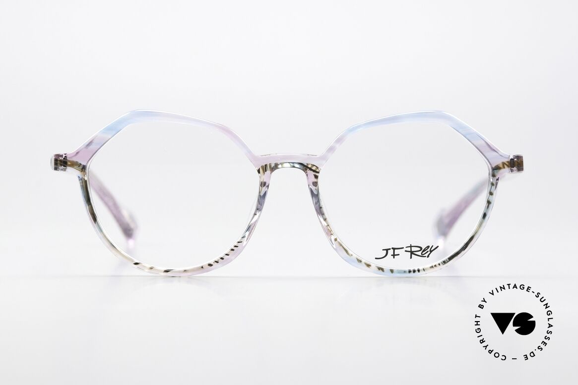 JF Rey JF1496 Soft Pink Pale Blue Pattern, eyewear fashion; which embodies a very unique style, Made for Women