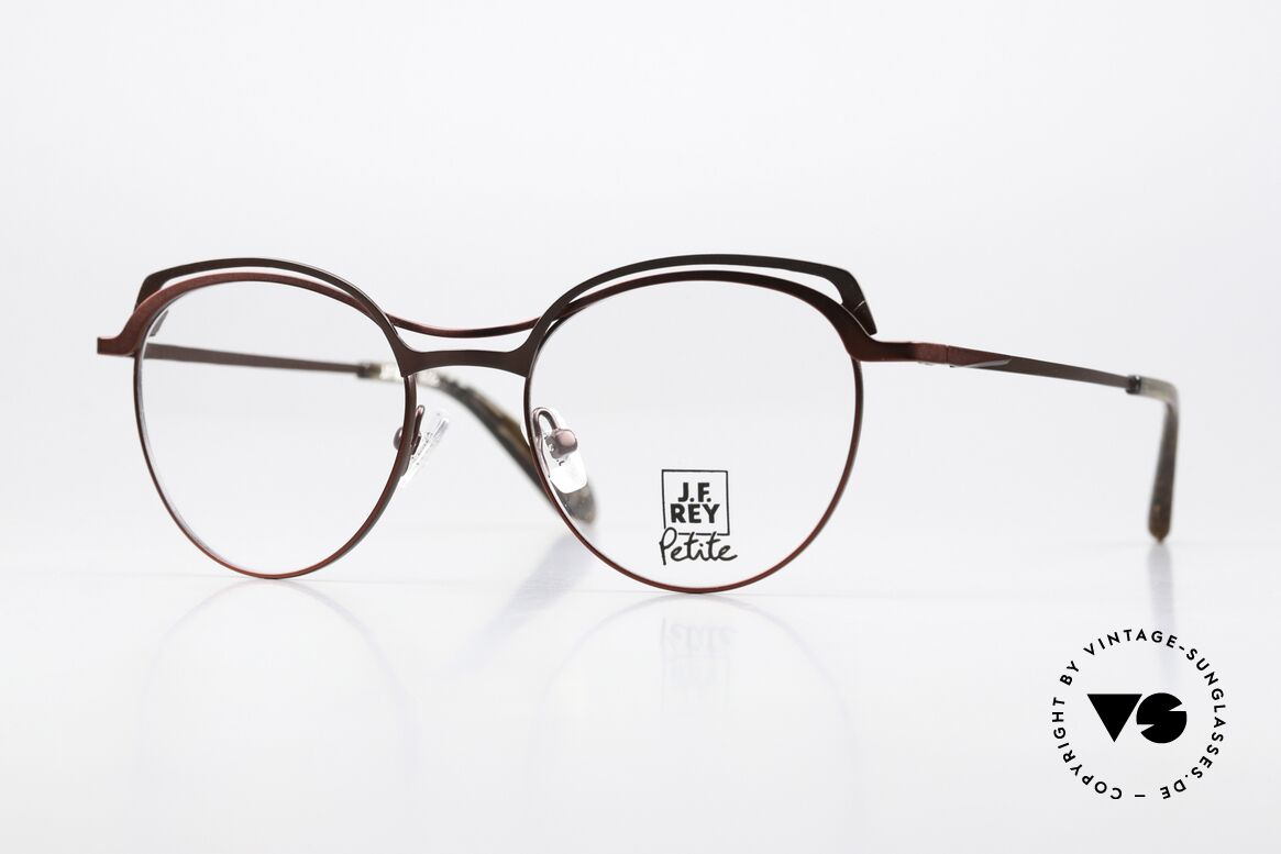 JF Rey PM081 Ladies Frame Ruby & Brown, J.F. Rey glasses, model PM081, col. 3090, size 47-18, Made for Women