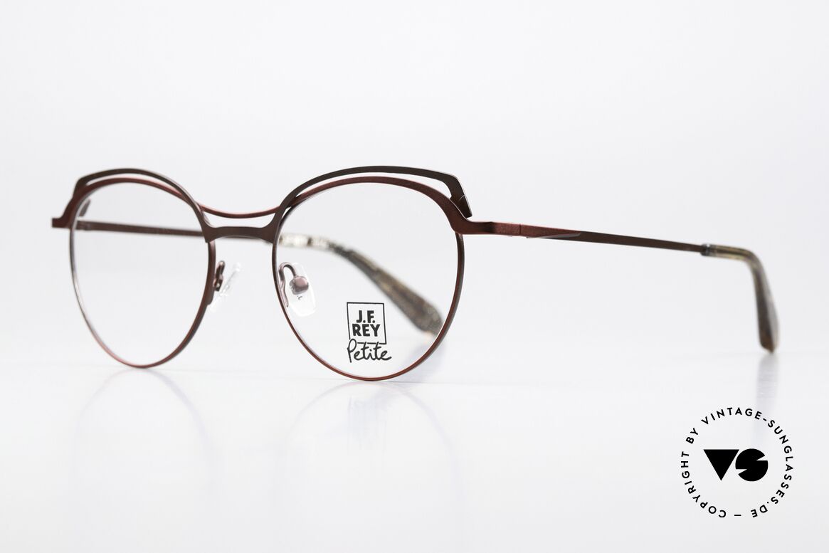 JF Rey PM081 Ladies Frame Ruby & Brown, J.F. Rey represents vibrant colors and shapes as well, Made for Women