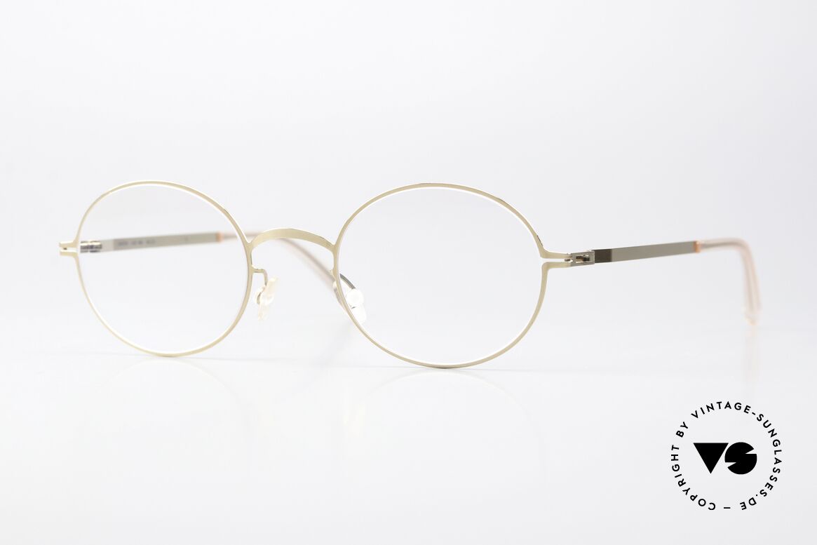 Mykita Nea Oval Frame Champagne, Mykita glasses, model LITE Nea, size 46-21, col 291, Made for Women