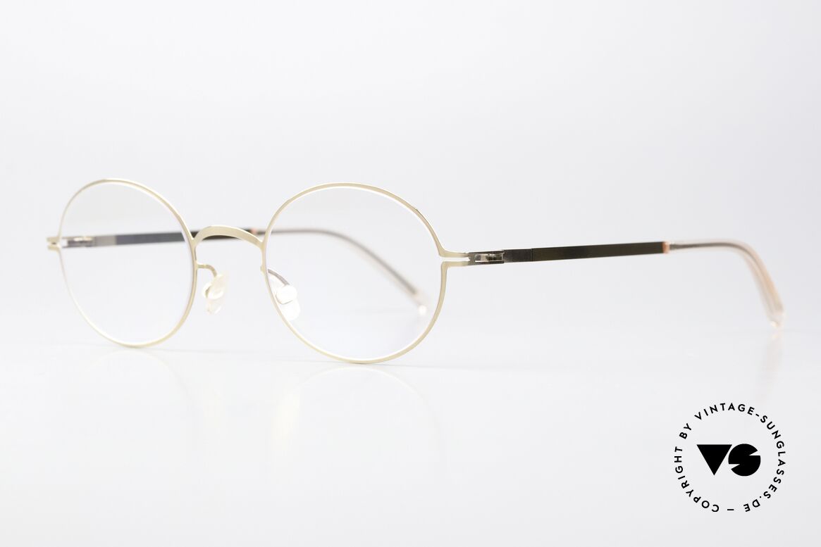 Mykita Nea Oval Frame Champagne, color 291 = champagne/gold = more of a ladies' model, Made for Women