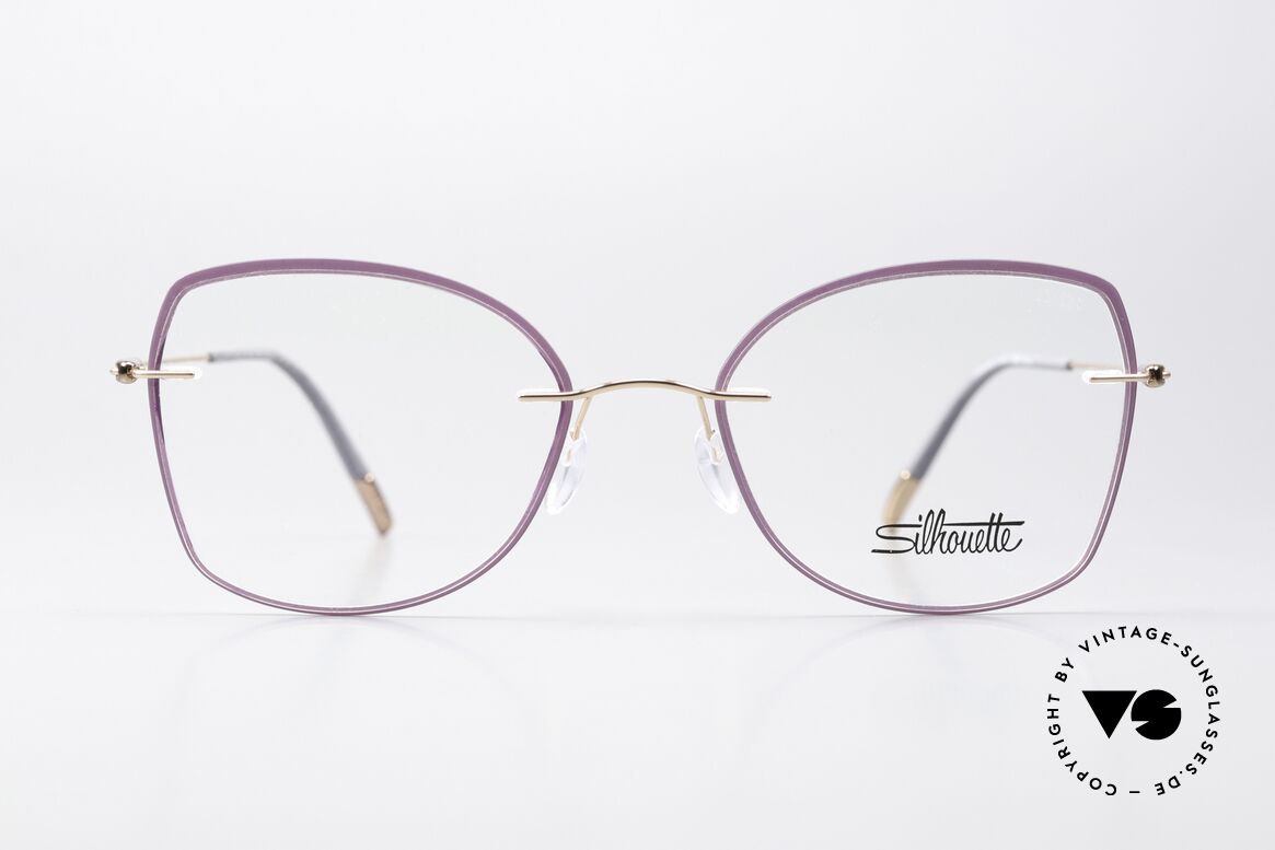 Silhouette 5500 Ladies Frame Purple Rose, collection: Dynamics Colorwave Core Accent Rings, Made for Women