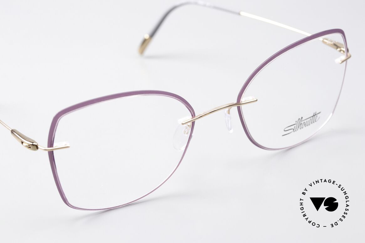 Silhouette 5500 Ladies Frame Purple Rose, unworn eyewear from 2017; minimalistic yet elegant, Made for Women