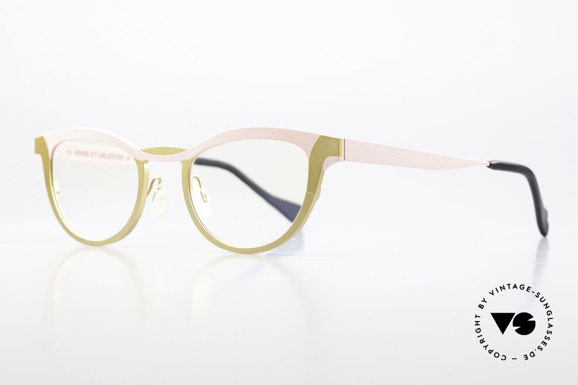 Anne Et Valentin Guimard Frame Soft Pink Matte Gold, the couple Anne (artist) and Valentin (optician), Made for Women