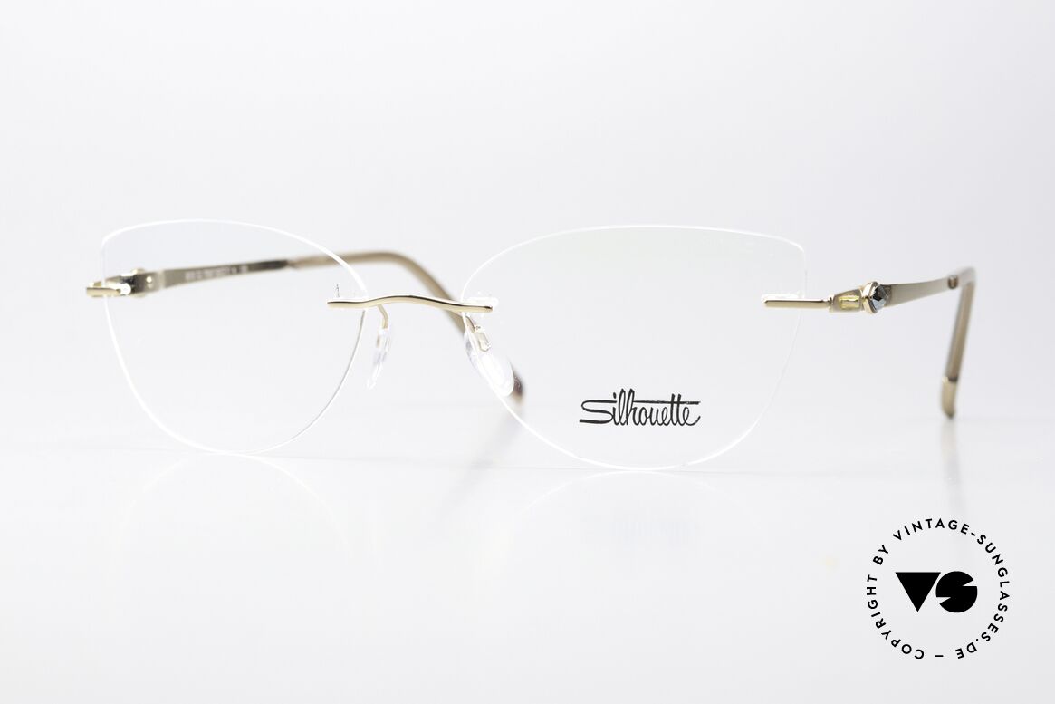 Silhouette 5513 Frame With Swarovski Stone, Silhouette 5513 CJ 7520 eyeglasses in size 52-17, 135, Made for Women