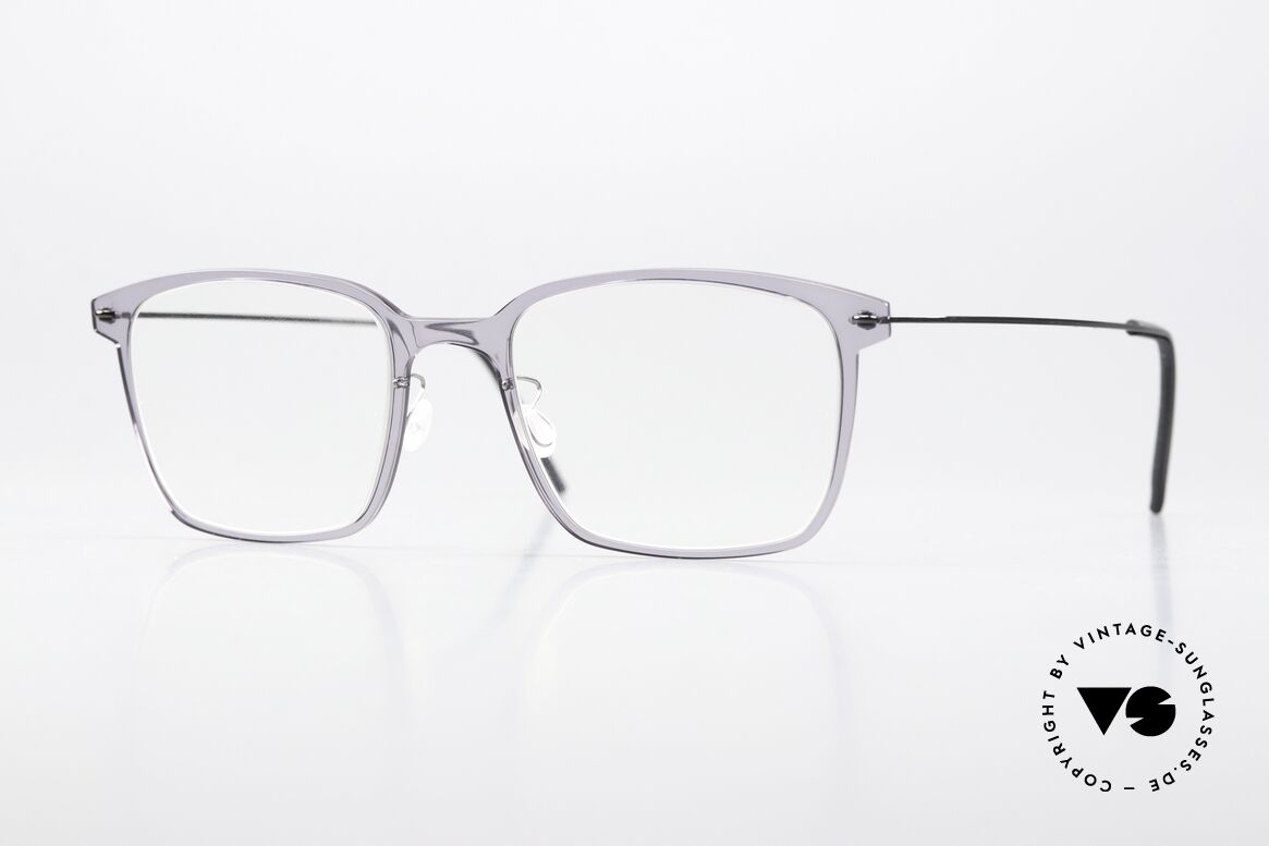 Lindberg 6522 NOW Light Gray Front Translucid, Lindberg eyeglasses from the NOW or N.O.W. series, Made for Men and Women