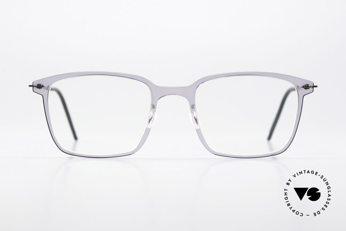 Lindberg 6522 NOW Light Gray Front Translucid, square model 6522, size 50/20, for ladies and gents, Made for Men and Women