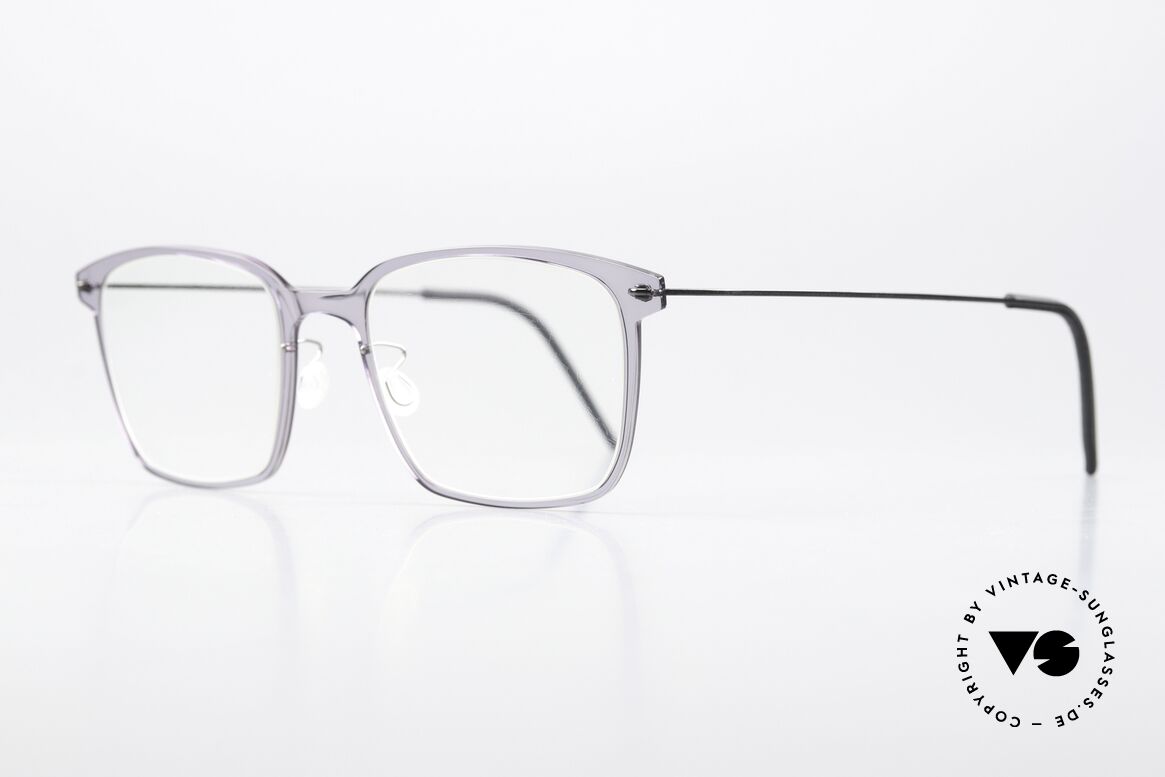 Lindberg 6522 NOW Light Gray Front Translucid, high quality composite material & titanium temples, Made for Men and Women