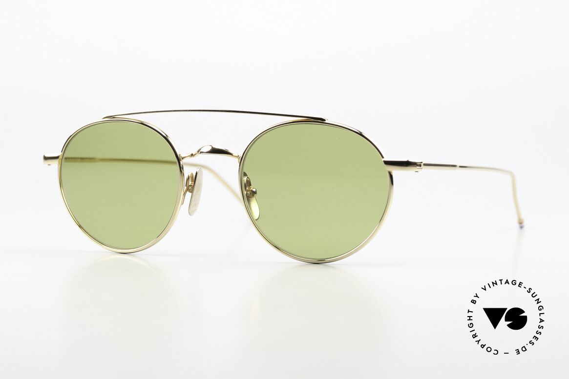 Thom Browne TB-101 Classy Designer Glasses, Thom Browne sunglasses, mod. TB 101-B-T GLD 49, Made for Men