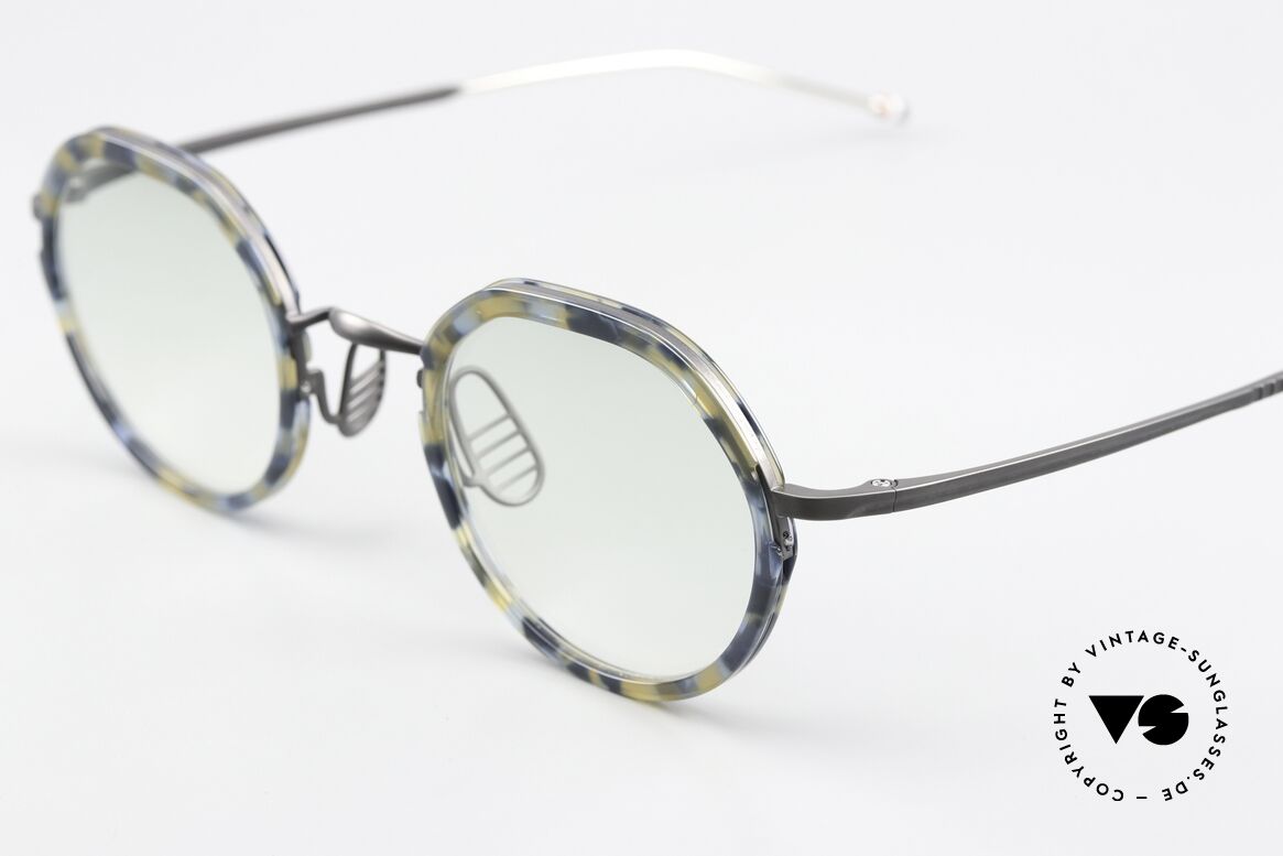 Thom Browne TBX911 High-End Men's Frame, light green-gradient sun lenses, 100% UV protect., Made for Men