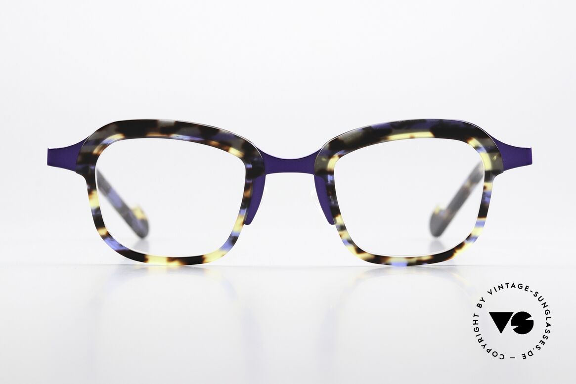 Theo Belgium Vic Ladies Frame Purple Havana, great combination of colors, shapes & materials, Made for Women