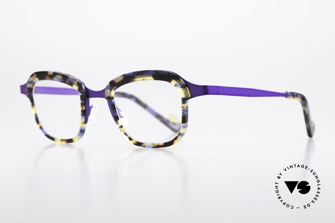 Theo Belgium Vic Ladies Frame Purple Havana, lovely ladies glasses in purple-metallic / havana, Made for Women