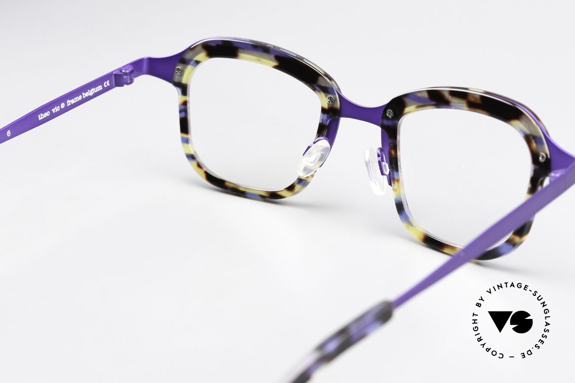 Theo Belgium Vic Ladies Frame Purple Havana, Size: large, Made for Women