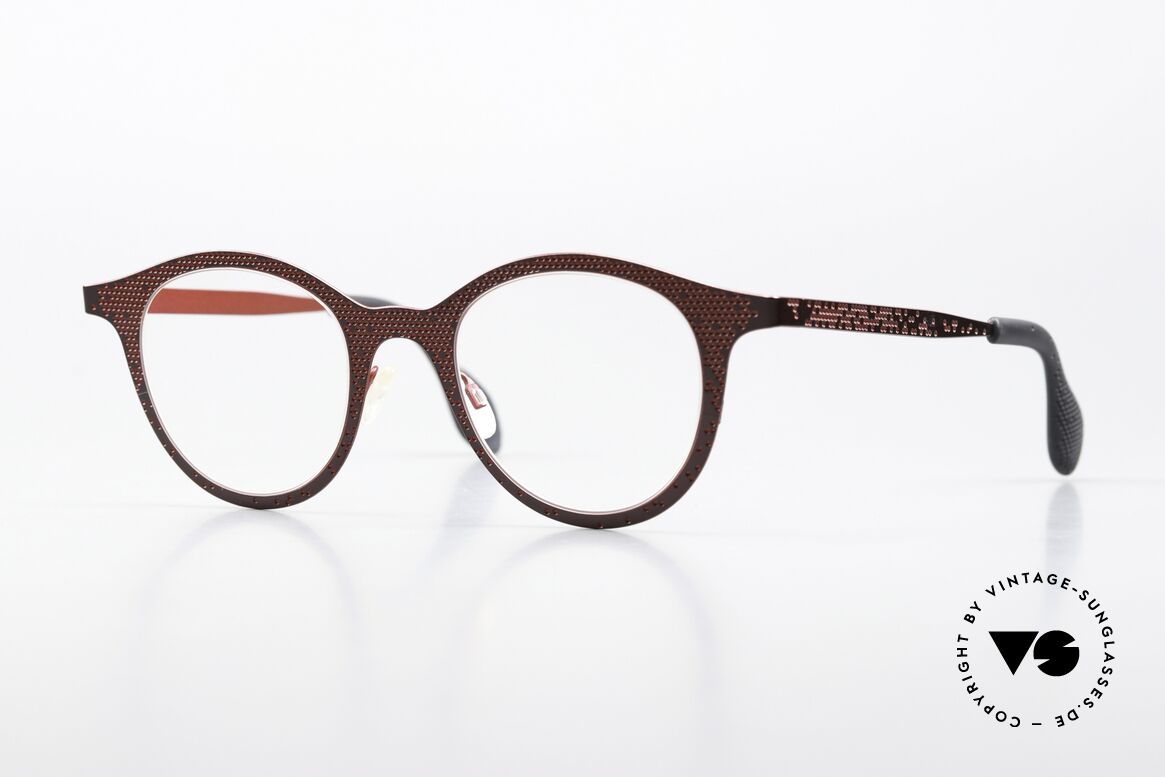 Theo Belgium Mille 61 Frame Like A Honeycomb, terrific Theo designer eyeglasses in size 47-22, Made for Women