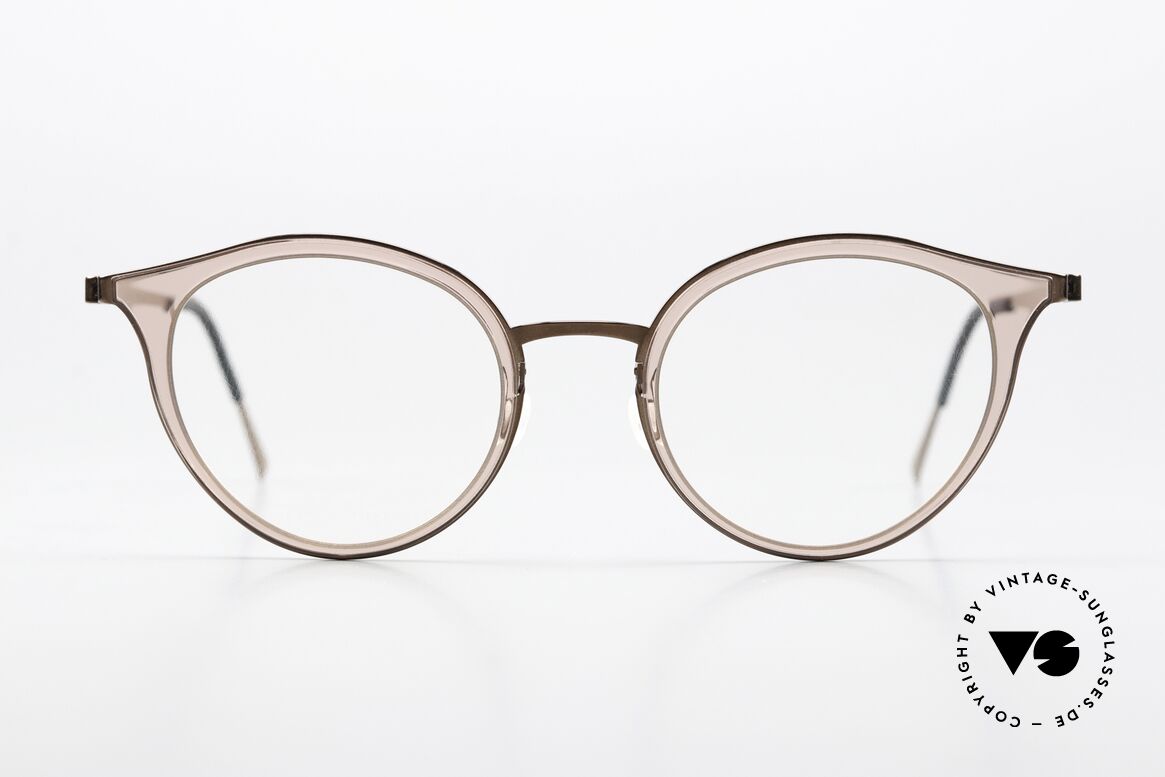 Lindberg 9728 Strip Titanium Very Feminine Frame Design, award-winning model 9738 in size 46-20, color PU12, Made for Women