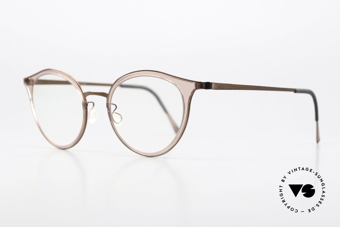 Lindberg 9728 Strip Titanium Very Feminine Frame Design, charming frame design and very interesting coloring, Made for Women