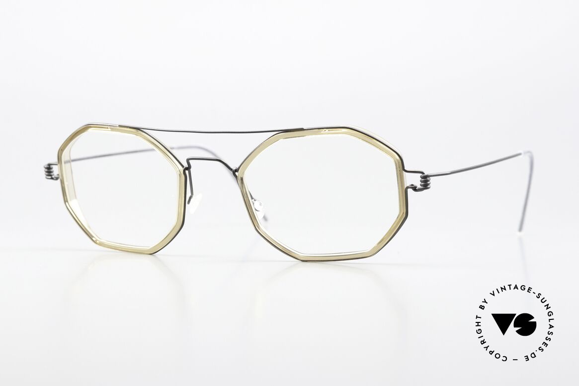 Lindberg Freddie Air Titan Rim Titan With Acetate Inlays, square glasses of the LINDBERG Air Titanium collection, Made for Men