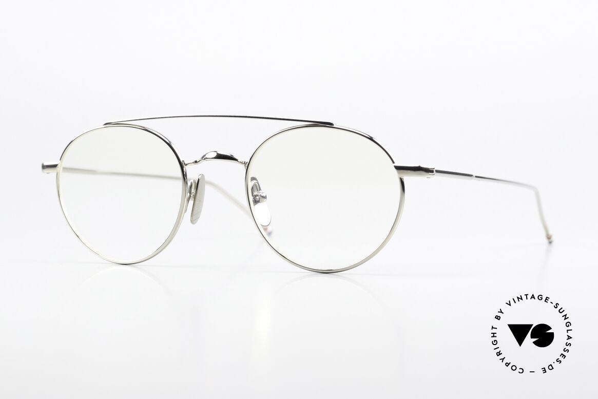 Thom Browne TB101 Classy Gentlemen's Specs, Thom Browne eyeglasses, model TB 101-A SLV 49, Made for Men