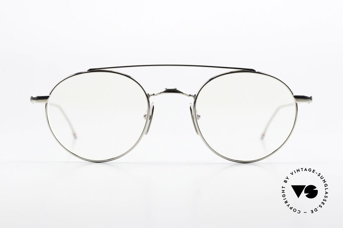 Thom Browne TB101 Classy Gentlemen's Specs, silver-plated titanium frame; size 49-22, 150mm, Made for Men