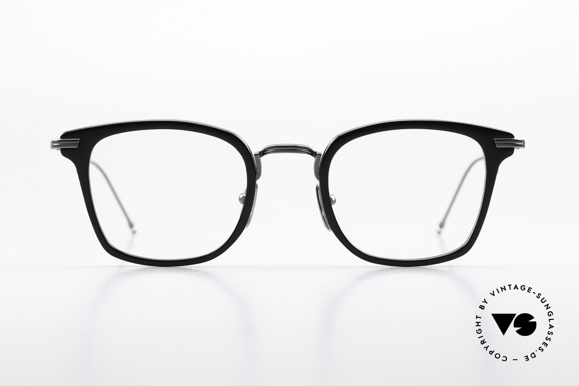 Thom Browne TBX905 Classy Square Eyeglasses, Thom Browne glasses, TBX905-49-01, BLK BLK, Made for Men