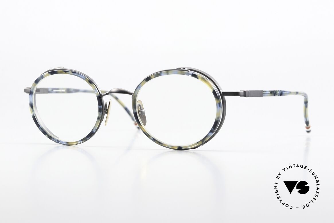 Thom Browne TBX813 Round Frame Navy Black, Thom Browne glasses, mod. TBX813-02, NVY BLK, Made for Men