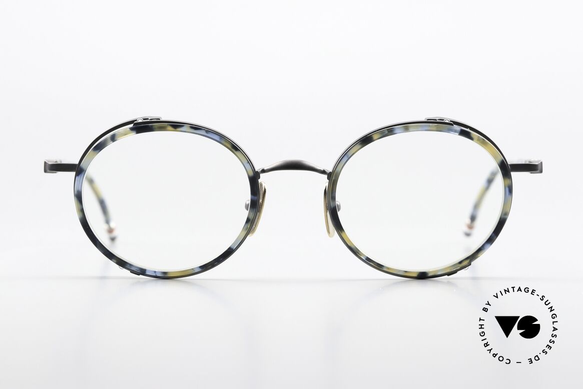 Thom Browne TBX813 Round Frame Navy Black, Thom Browne glasses, mod. TBX813-02, NVY BLK, Made for Men