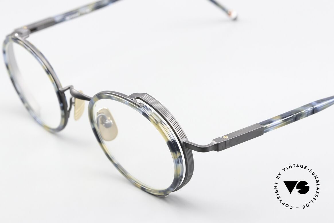 Thom Browne TBX813 Round Frame Navy Black, original DEMO lenses can be replaced as desired, Made for Men