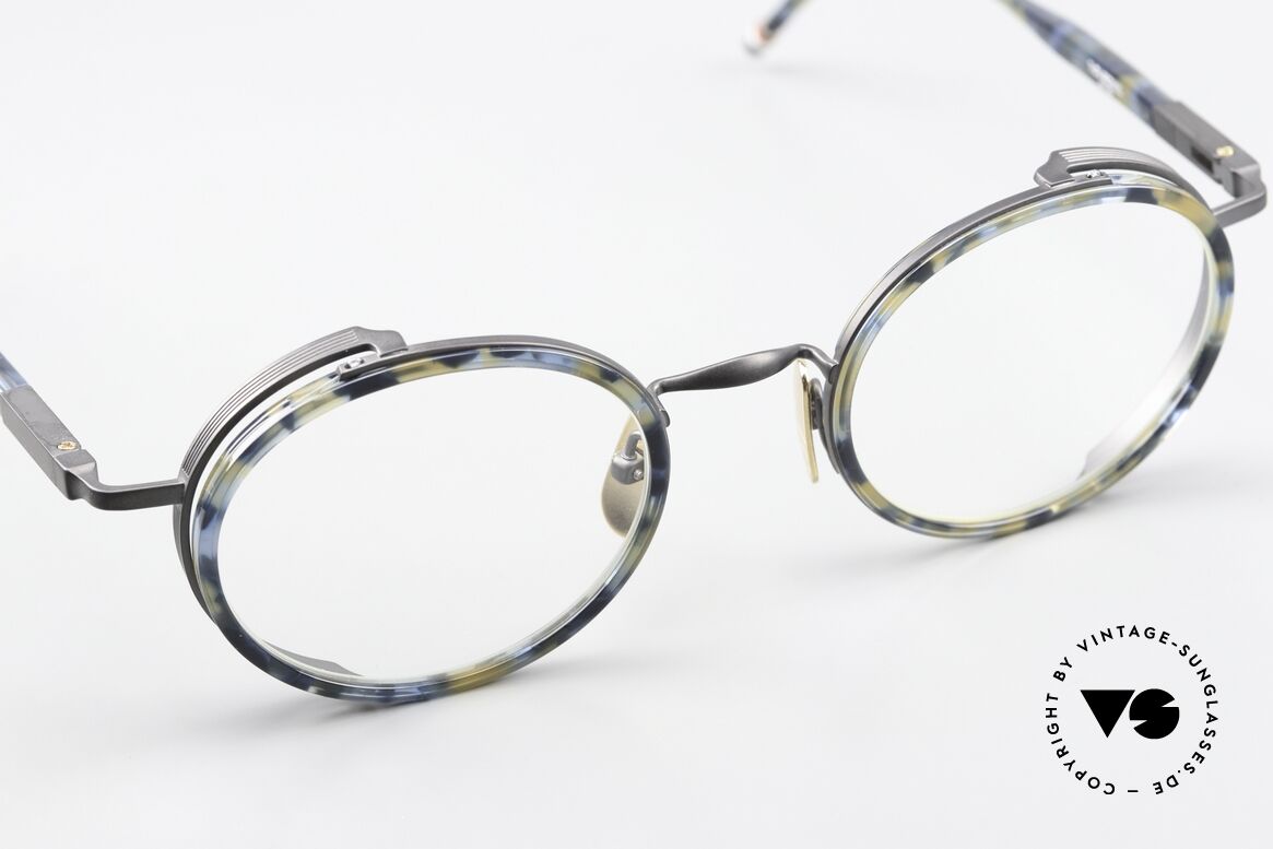 Thom Browne TBX813 Round Frame Navy Black, a classy designer accessory for all fashion lovers, Made for Men