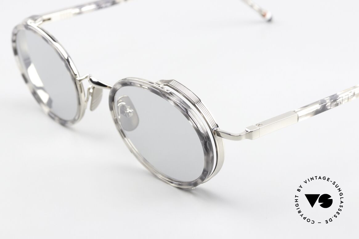 Thom Browne TBS813 Anti-Reflective Sun Lenses, anti-reflective sun lenses with a light gray tint, Made for Men