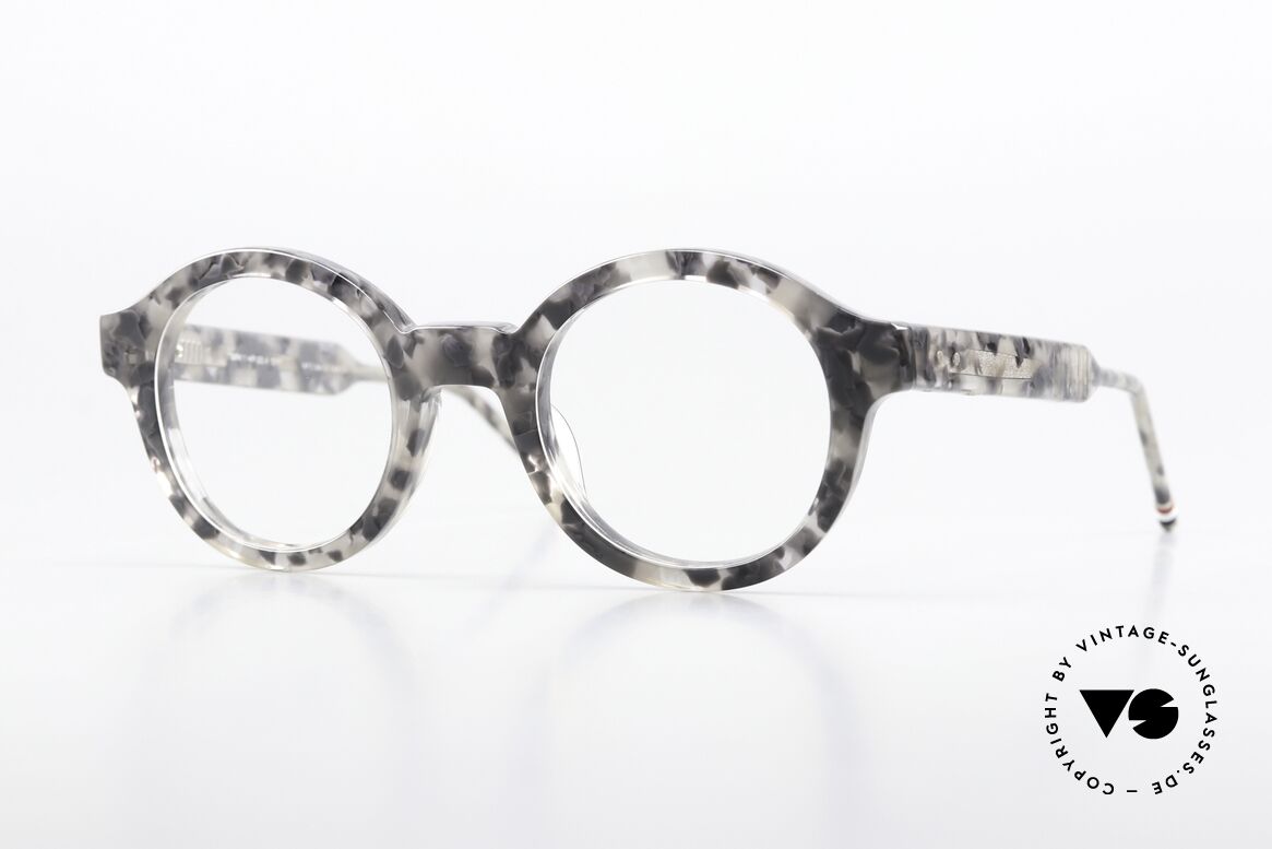 Thom Browne TBX411 Round Acetate Frame, Thom Browne glasses, TBX411-47-03, color GRT, Made for Men