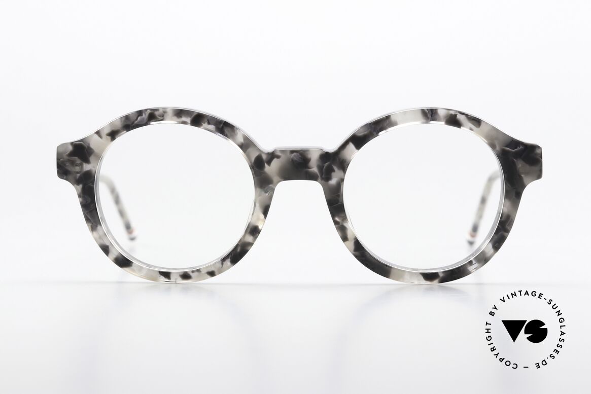 Thom Browne TBX411 Round Acetate Frame, Thom Browne glasses, TBX411-47-03, color GRT, Made for Men