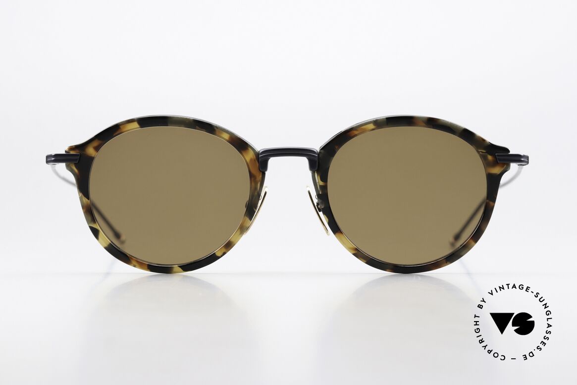 Thom Browne TBS908 Classy Panto Sunglasses, Thom Browne sunglasses, TBS908-49-02, TKT NVY, Made for Men