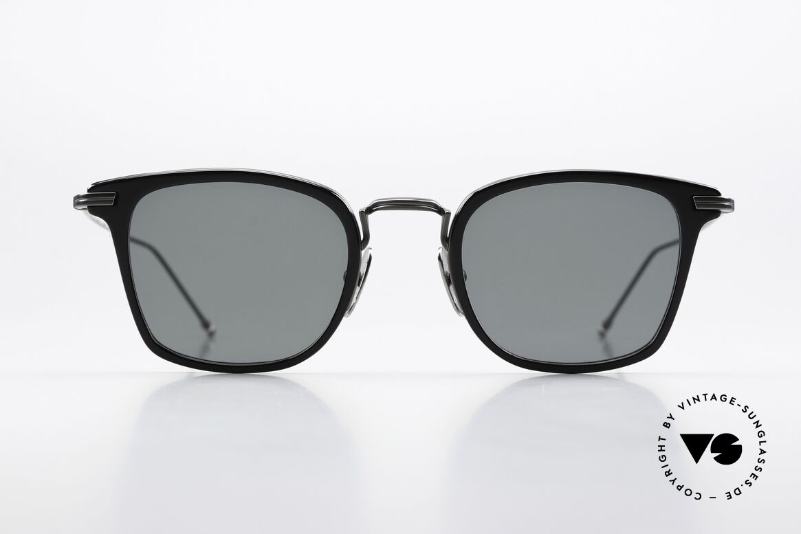 Thom Browne TBS905 Classy Square Sunglasses, Thom Browne shades, TBS905-49-01, BLK BLK, Made for Men