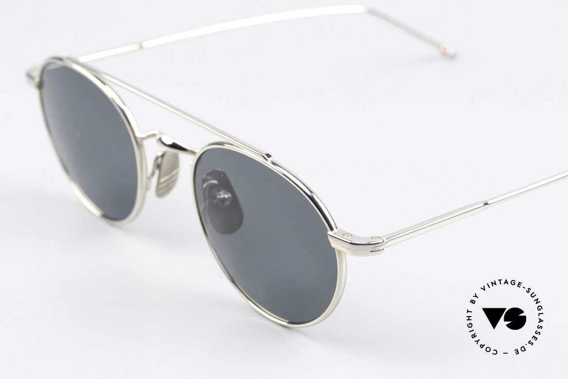 Thom Browne TB101 Classy Designer Shades, anti-reflective lenses (gray); 100% UV protection, Made for Men