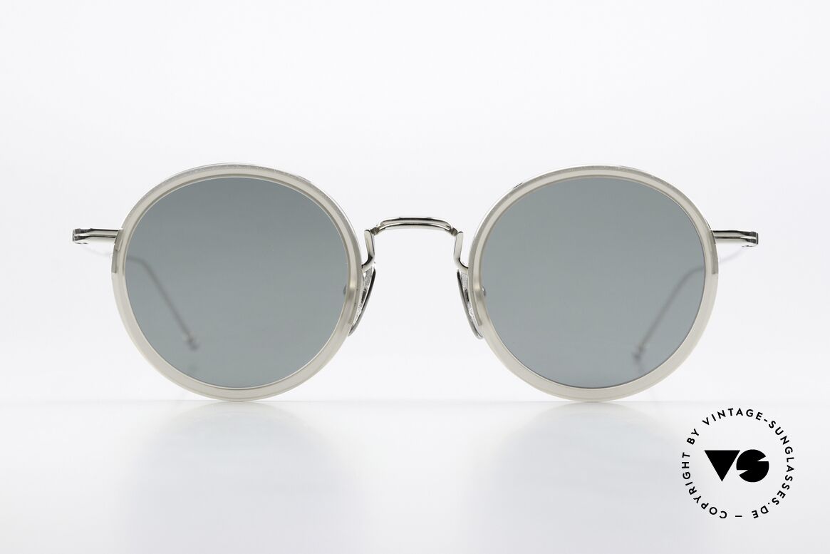 Thom Browne TBS906 Non Reflecting Sunglasses, Thom Browne sunglasses, TBS906-46-03, GRY SLV, Made for Men