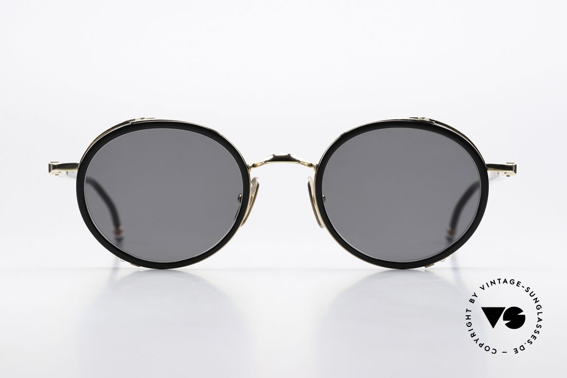 Thom Browne TBS813 Classy Black Sunglasses, Thom Browne sunglasses, TBS813-01, BLK GLD, Made for Men