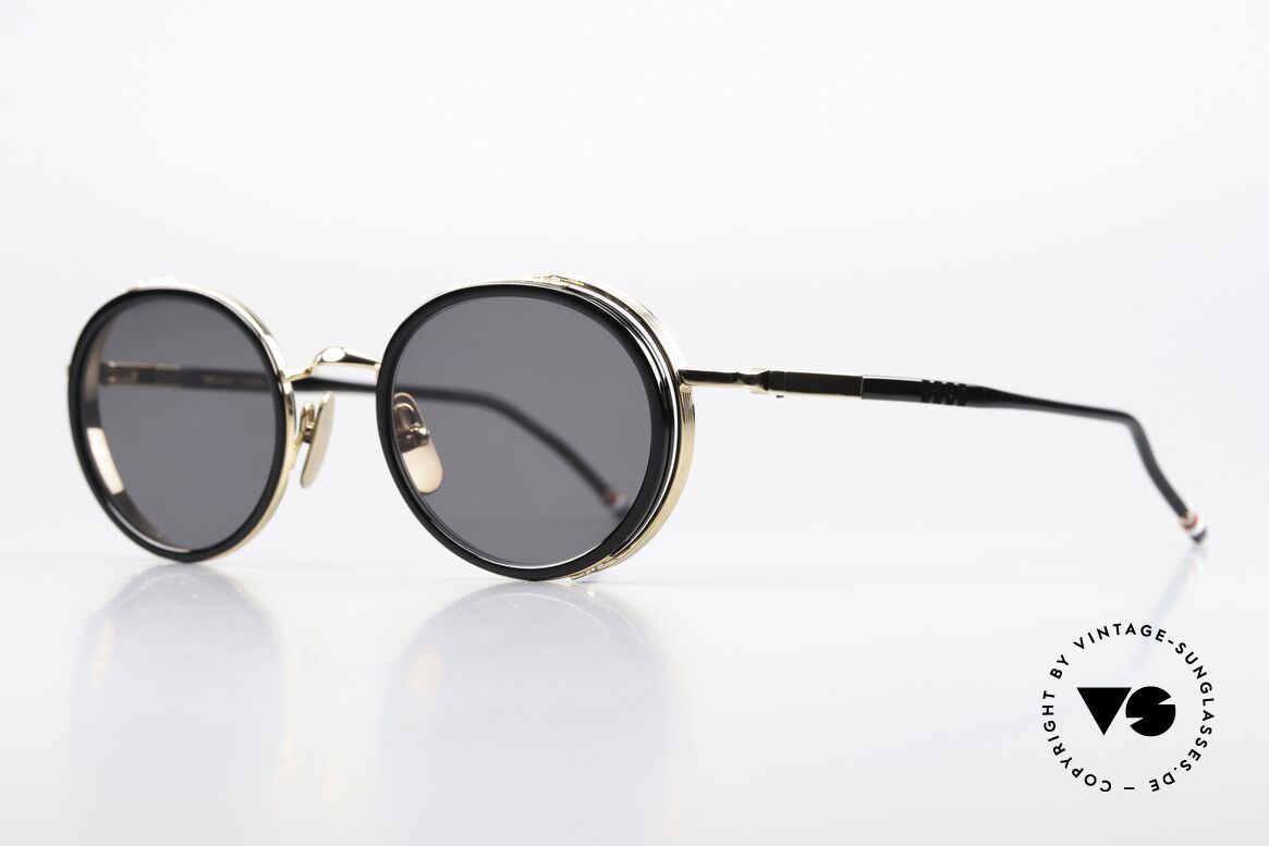 Thom Browne TBS813 Classy Black Sunglasses, really stylish & top-notch quality, made in Japan, Made for Men